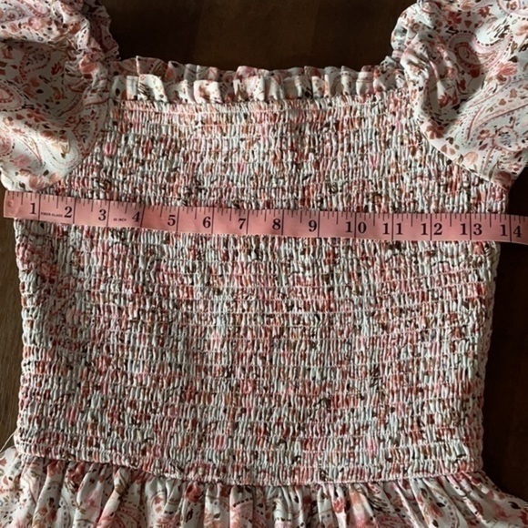 Rare Editions Smocked waste ruffle tiered bottom dress - Picture 8 of 11